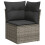 VidaXL vidaXL 12-tlg. Garten-Sofagarnitur mit Kissen Grau Poly Rattan 4