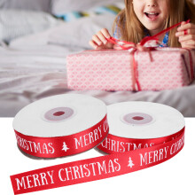 2 Rolls Satin Polyester Ribbon for Holiday Gift Wrap Webbing 10mm Wide