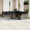 VidaXL vidaXL 11-tlg. Garten-Sofagarnitur mit Kissen Grau Poly Rattan 2
