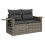 VidaXL vidaXL 12-tlg. Garten-Sofagarnitur mit Kissen Grau Poly Rattan 6