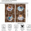 Retro Coffee Kitchen Curtains Rustic Brown 72x63in 2