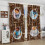 Retro Coffee Kitchen Curtains Rustic Brown 72x63in 4