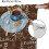 Retro Coffee Kitchen Curtains Rustic Brown 72x63in 6