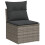 VidaXL vidaXL 4-tlg. Garten-Sofagarnitur mit Kissen Grau Poly Rattan 3