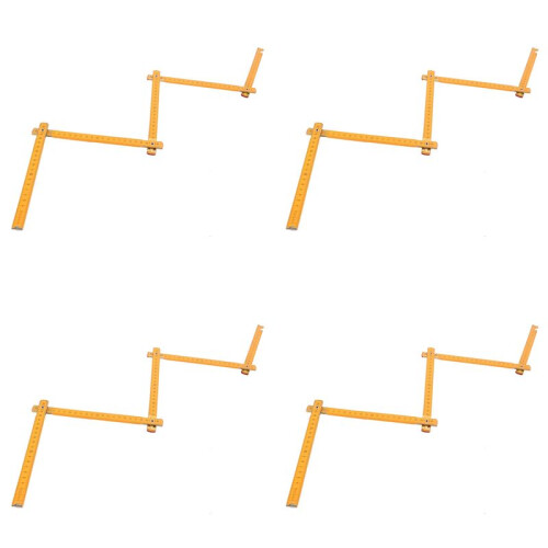 4X Portable Carpenter Wooden Folding Ruler 100cm/39inch