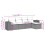 VidaXL vidaXL 5-tlg. Garten-Sofagarnitur mit Kissen Grau Poly Rattan 6
