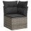 VidaXL vidaXL 9-tlg. Garten-Sofagarnitur mit Kissen Grau Poly Rattan 3