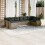 VidaXL vidaXL 10-tlg. Garten-Sofagarnitur mit Kissen Grau Poly Rattan 2