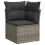 VidaXL vidaXL 10-tlg. Garten-Sofagarnitur mit Kissen Grau Poly Rattan 4