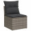 VidaXL vidaXL 10-tlg. Garten-Sofagarnitur mit Kissen Grau Poly Rattan 5