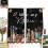 Farmhouse Curtains Black Plank Pattern Rod Pocket Thermal 3