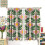 Retro 70s Floral Curtains Pink Green Pattern Rod Pocket 3