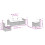 VidaXL vidaXL 5-tlg. Garten-Sofagarnitur mit Kissen Grau Poly Rattan 3