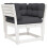 VidaXL vidaXL 5 Piece Garden Sofa Set with Cushions White Solid Wood Pine 5