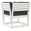 VidaXL vidaXL 5 Piece Garden Sofa Set with Cushions White Solid Wood Pine 6