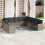 VidaXL vidaXL 11-tlg. Garten-Sofagarnitur mit Kissen Grau Poly Rattan 2