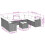 VidaXL vidaXL 10-tlg. Garten-Sofagarnitur mit Kissen Grau Poly Rattan 3