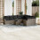 VidaXL vidaXL 10-tlg. Garten-Sofagarnitur mit Kissen Grau Poly Rattan 2