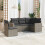 VidaXL vidaXL 5-tlg. Garten-Sofagarnitur mit Kissen Grau Poly Rattan 2