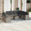 VidaXL vidaXL 10-tlg. Garten-Sofagarnitur mit Kissen Grau Poly Rattan 2