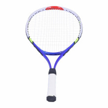Teenage Kids Tennis Racket Set 58.5cm Aluminum Alloy Blue