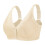 Women's Comfortable Front Closure Lace Bra Adjustable Support Underwire Large Size Full Coverage For Mature Ladies, Beige, Size 38 1