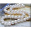 Collier de perles Akoya blanches naturelles rondes de 10 à 11 mm 1