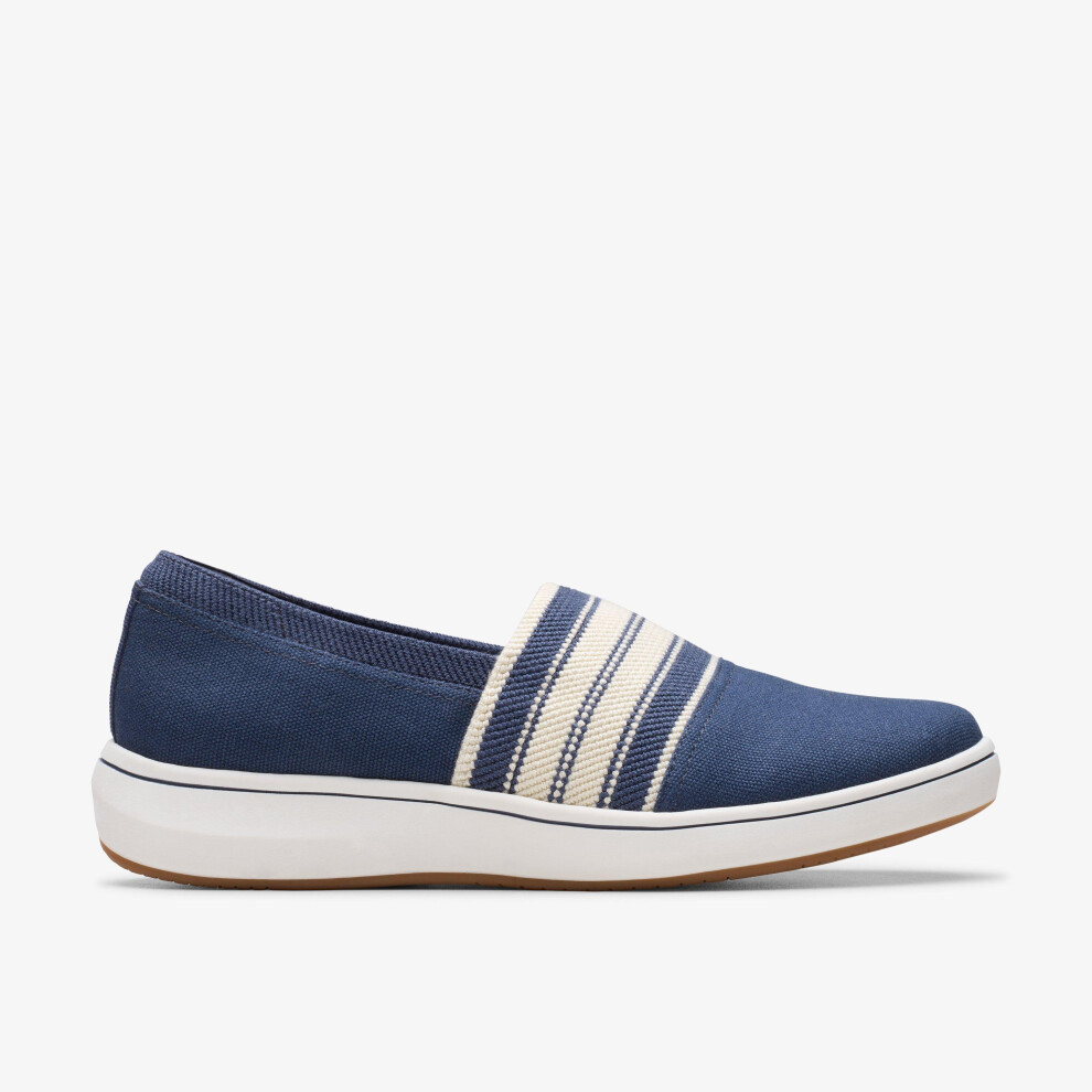 New Clarks Women's (, ) Brinkleyskymst Navy Blue 26183782