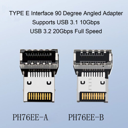 PH76EE A Typ E 90 Winkelverbinder USB3.1 10G PCB-Adapter 2