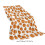 Couverture réversible douce en maille orange automnale, motif citrouille 3