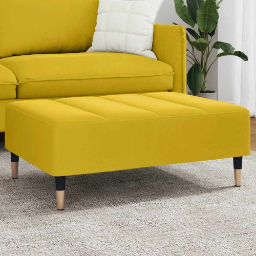 VidaXL vidaXL Fußhocker Gelb 77x55x31 cm Samt 1
