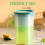 Pichet à eau en plastique Flybaeast avec couvercle à clapet, 2,5 L 4