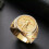 Men's Gold Double Eagle Ring Honor Saint Gordon 11 6