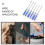 6-Piece Multi Precision Screwdriver Set for Maintenance with Steel and Plastic Materials 5