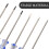 6-Piece Multi Precision Screwdriver Set for Maintenance with Steel and Plastic Materials 6