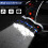 Lampe frontale rechargeable à 8 LED, 18 000 lm, étanche, rouge 4