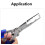 Stainless Steel Fish Gripper Tool with Bag 1pc 7