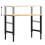 VidaXL vidaXL Workbench 100x60x(71.5-98) cm Solid Wood Oak 9