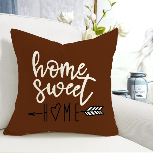 Fodere per cuscini 45x45 cm, set da 4, moderne fodere decorative per cuscini da divano, letto e auto (caffè) 2