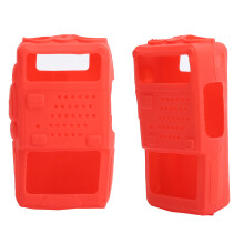 Mini Silicone Protective Cover for Baofeng UV5R Two-Way Radio, Red