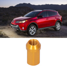 20pcs Aluminum Locking Lug Nuts M12x1.5 1.3in Gold 7075-T6 Car Wheel Hardware