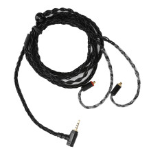 25 Core Silver Plated OFC Audio Cable for SE215, 1.2m, Black