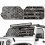 Jeep Windshield Sun Shade Gray Camo 1pc 2