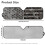Jeep Windshield Sun Shade Gray Camo 1pc 7