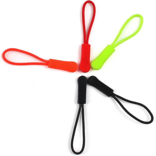 40 Tirazip fluorescenti in nylon per zaini 2