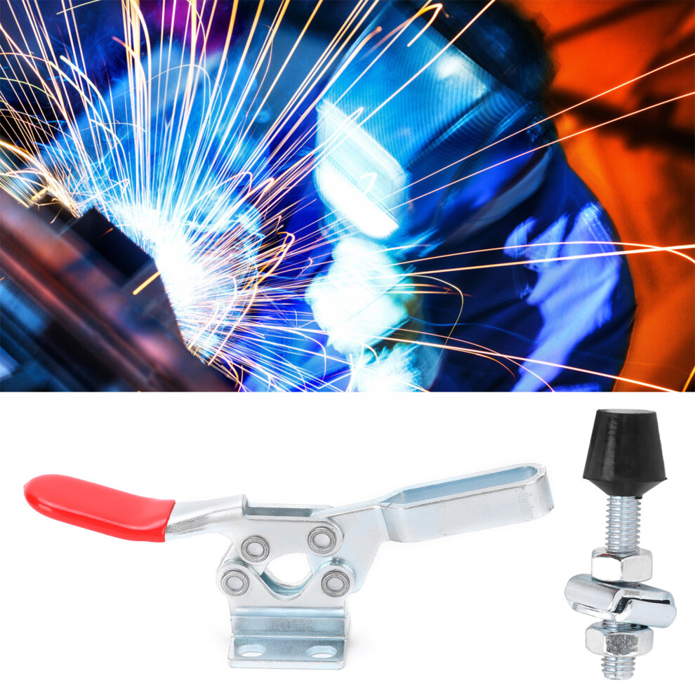 2Pcs Welding Toggle Clamp Gh-225-D 230Kg Hold Quick Fixture Aluminum 7611391932646