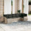 VidaXL vidaXL 7-tlg. Garten-Sofagarnitur mit Kissen Hellgrau Poly Rattan 2