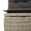 VidaXL vidaXL 7-tlg. Garten-Sofagarnitur mit Kissen Hellgrau Poly Rattan 3