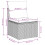 VidaXL vidaXL 7-tlg. Garten-Sofagarnitur mit Kissen Hellgrau Poly Rattan 9