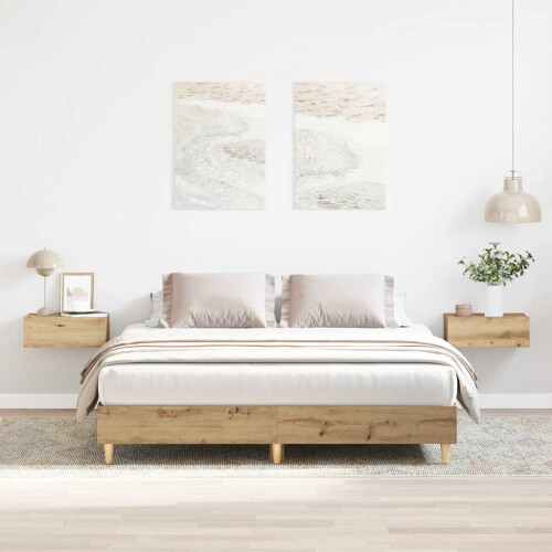 VidaXL vidaXL Bed Frame | Artisan oak | Engineered wood | King | Bed Frame 1